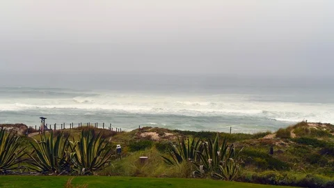 Seascape during storm Stock Footage 111390695
