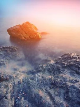 Seascape during sunset Foto stock