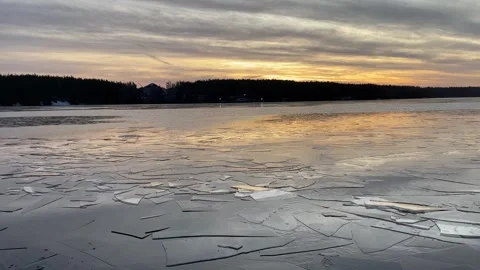 Seascape during winter. Video stock 256105599