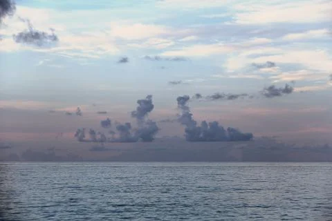 Seascape in evening light Foto stock