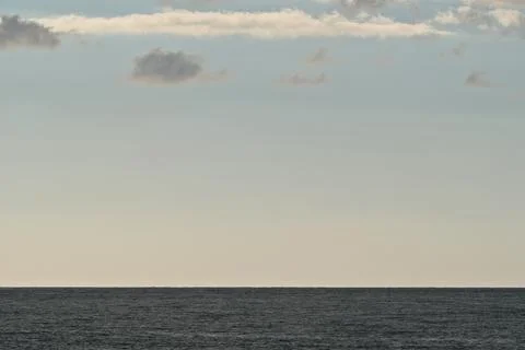 A seascape with a few clouds in the sky over the Black sea. Stock Photos