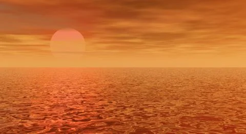 Seascape Illustrazione stock