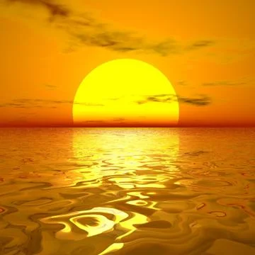 Seascape Stock Illustration