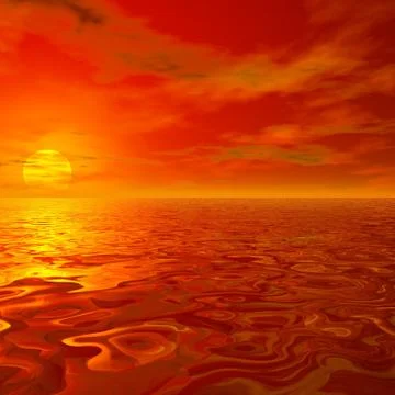 Seascape Stock Illustration