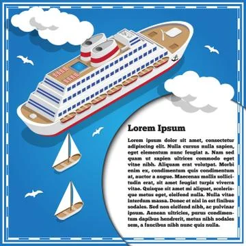 Seascape. Stock Illustration