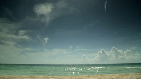 Seascape Miami Beach Stock Footage 73648765