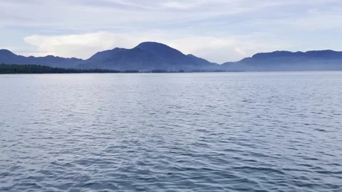 Seascape from moving boat on a sunny day. Vacation, travel and holiday concept. Vidéo 282760153