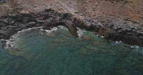 Seascape panorama from drone Stock Footage 100144475