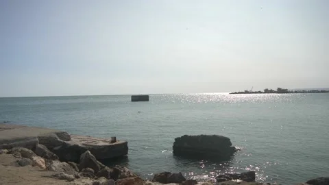 Seascape panorama Stock Footage 142515914