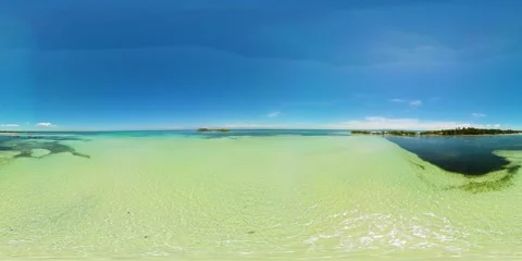 Seascape in the Philippines. VR 360. Stock Footage 203940425