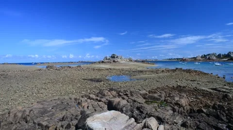 Seascape in Plougrescant 動画素材 45252393