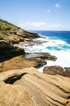 Seascape with rocks Stock Photos