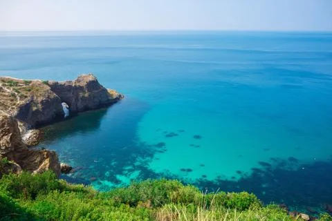 Seascape with rocks Foto stock