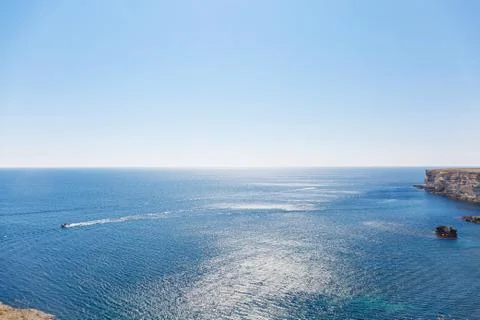 Seascape with rocks Fotos Stock