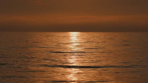 Seascape. Shallow Water Surface Texture. Ocean With Small Ripples On A Sunny Day Stock Footage 261957221