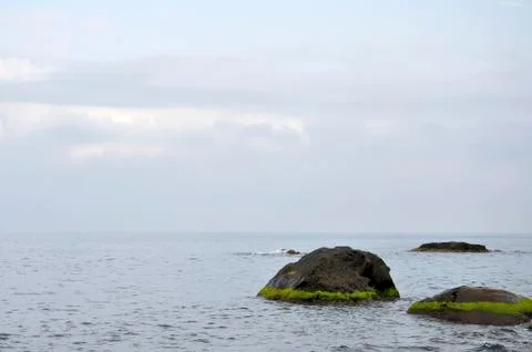 Seascape, stone Stock Photos