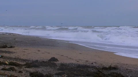 Seascape in a storm Video stock 888961