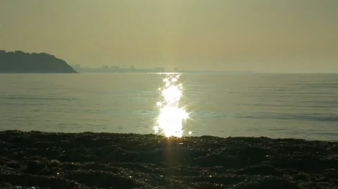 Seascape, sunlight on the water. Stock-Footage 1007380
