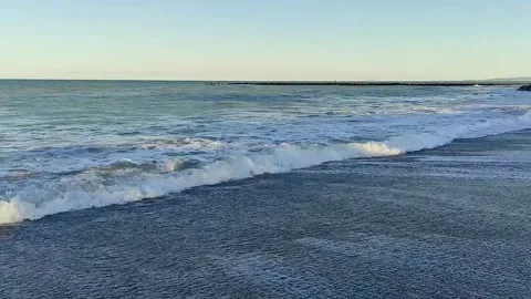 Seascape on sunrise Stock-Footage 166600833
