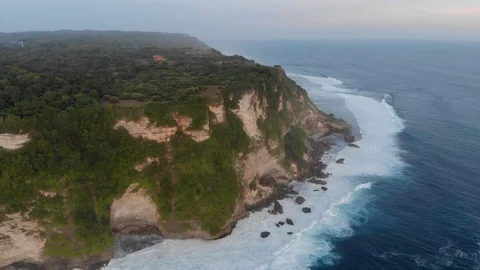 Seascape on sunset, Bali Stock Footage 91283060