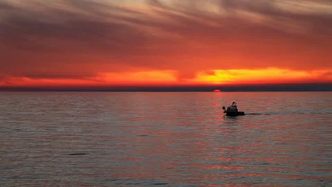 Seascape sunset Vídeo Stock 89542649