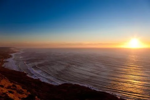 Seascape sunset Stock Photos