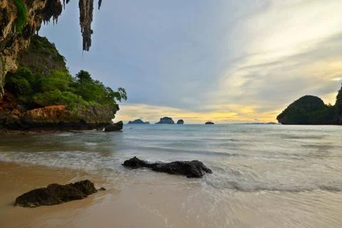 Seascape at sunset Foto stock