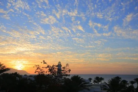 Seascape at sunset Foto stock