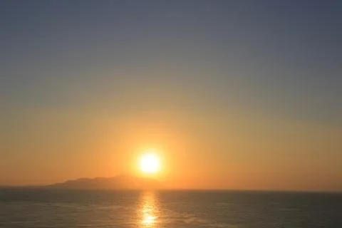 Seascape at sunset Foto stock