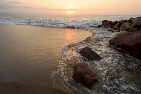 Seascape Sunset Stock Photos