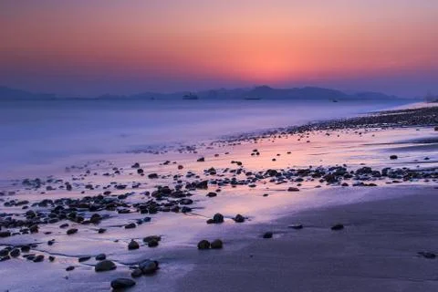 Seascape sunset.. Stock Photos
