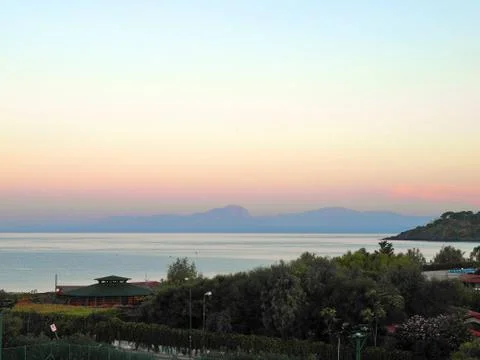 Seascape at sunset 写真素材