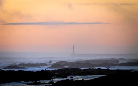 Seascape at Sunset Stock Photos