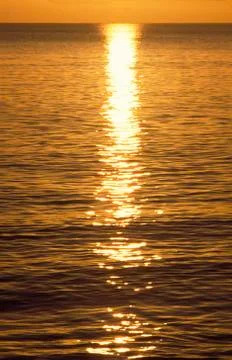 Seascape, Sunset, Reflection Stock Photos