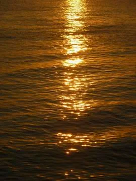 Seascape Sunset Scene 스톡 사진