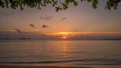 Seascape Sunset Timelapse Stock Footage 85295860