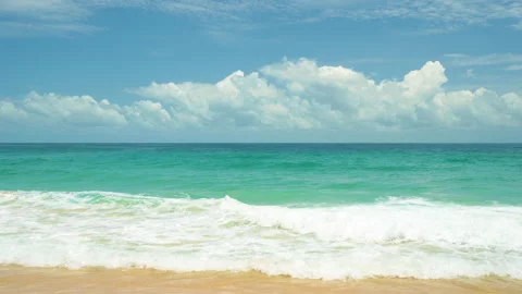 Seascape view cloudy sky daylight. Stock Footage 218283771