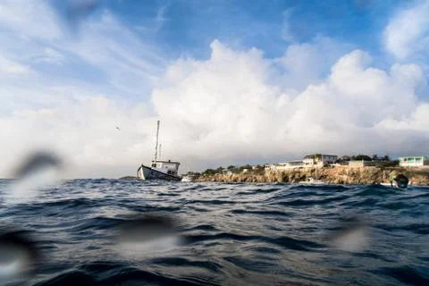 Seascape view from diver  Foto stock
