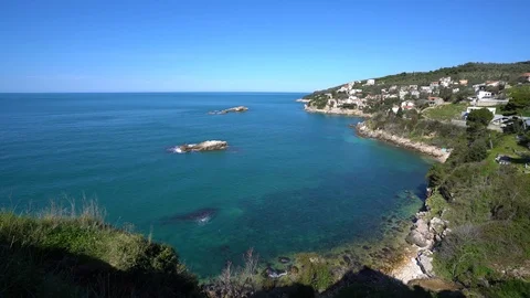 Seascape view in Ulcinj Stock Footage 94781804