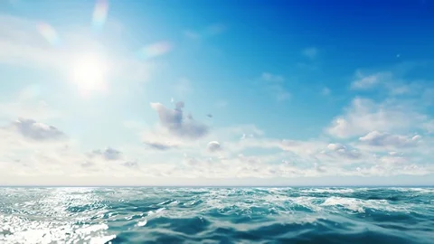 Seascape. Waves in the ocean. Stock Footage 114820865