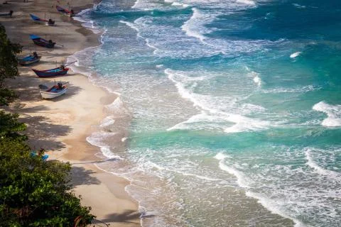 Seascape with waves Stock Photos