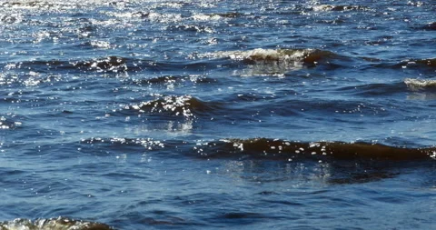 Seascape waves with whitecaps Stock Footage 108201497