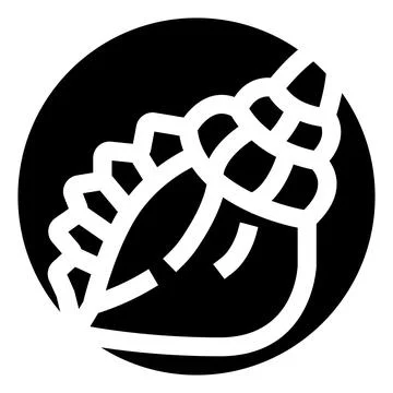 Seashell conch marine icon vector graphic design element イラスト素材