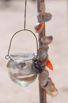 Seashell decoration Stock Photos