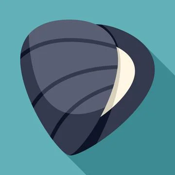 Seashell icon with flat design style Stock Illustration