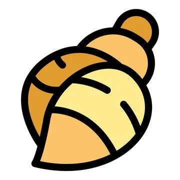 Seashell icon representing beach and summer vacation memories Illustrazione stock
