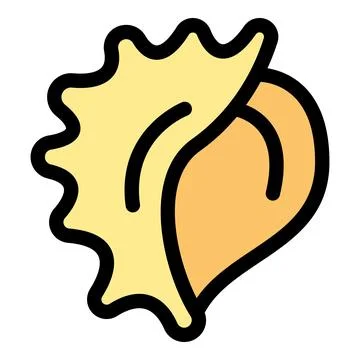 Seashell icon representing marine life and coastal beauty Stock Illustration