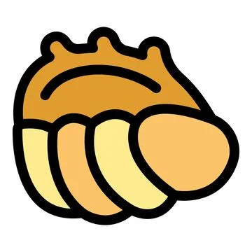 Seashell icon representing marine life and coastal beauty Stock Illustration