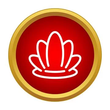 Seashell icon symbol for beach or luxury Stock Illustration