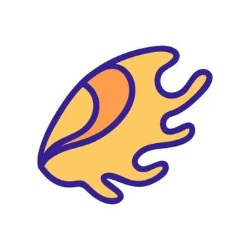 Seashell icon vector. Isolated contour symbol illustration Stock Illustration